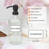 HVSWLY Waterproof Labels for Organizing, 48PCS Soap Dispenser Bottles Label