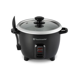 Toastmaster 10-Cup Electric Rice Cooker (5 cups uncooked), Black, TM-101RCCN