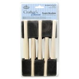 Royal Brush RFOMW Foam Brushes, 1"