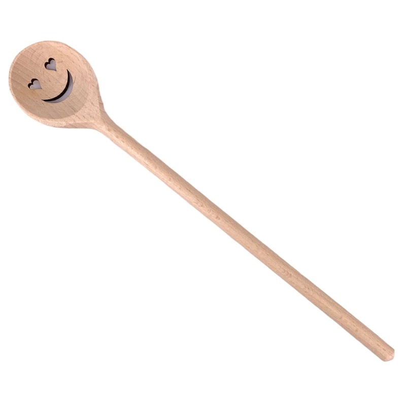 Balna 1 Piece Cooking Spoon Heart Face - Wooden Cooking