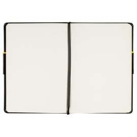 Idena 10054 A5 blank notebook, black