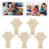 DOITOOL 5pcs Wooden Clay Board for Portrait Making Safe Durable