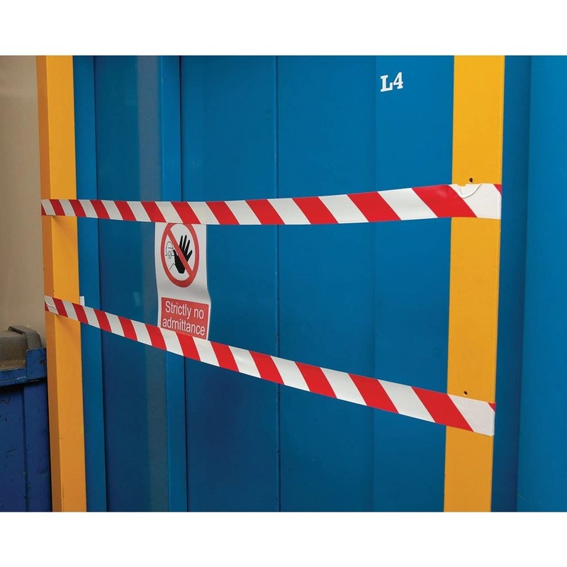 Draper 69010 33 m x 50 mm Red/White Hazard Tape