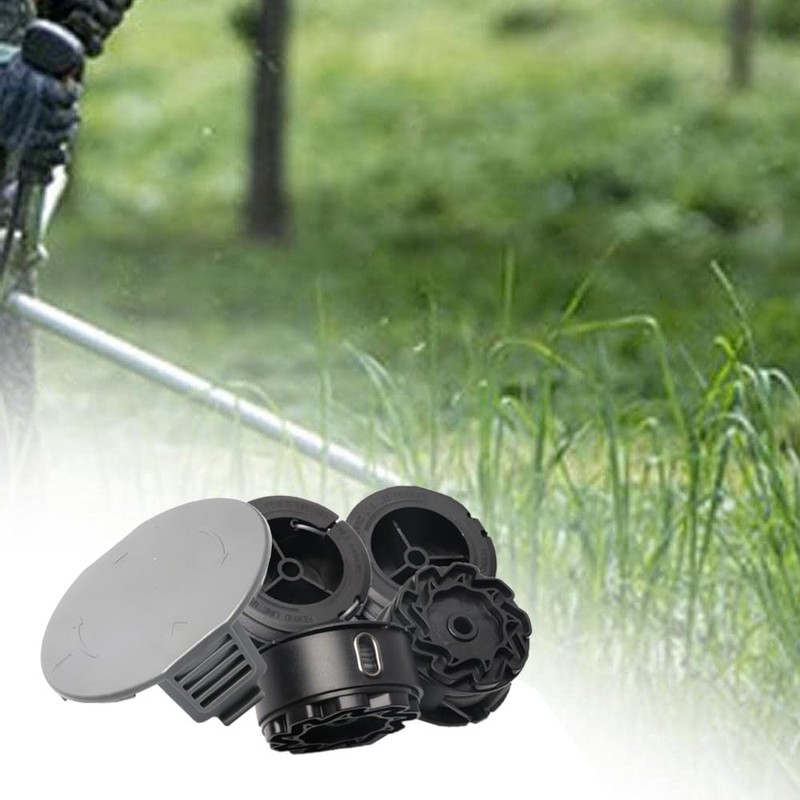 1 trimmer cover, 4 thread spools, grass trimmer thread spool,