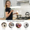 HLZDS WB03X29300 Gas Stove Knobs, 5 Pack Silver Cooktop Knobs,