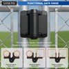 SANKINS Heavy Duty Self Closing Nylon Gate Hinges with Adaptor,