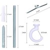 OBSTKUCHEN Large Swag Ceiling Hooks Heavy Duty Swag Hook with