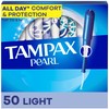Tampax Pearl Tampons Light Absorbency with BPA-Free Plastic Applicator and