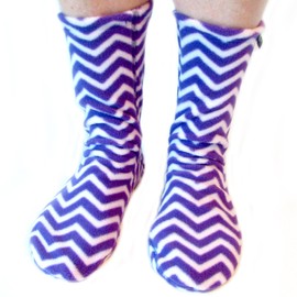 Polar Feet Fleece Socks for Men and Women, Unisex Zig Zag M (W8-9/M7-8)