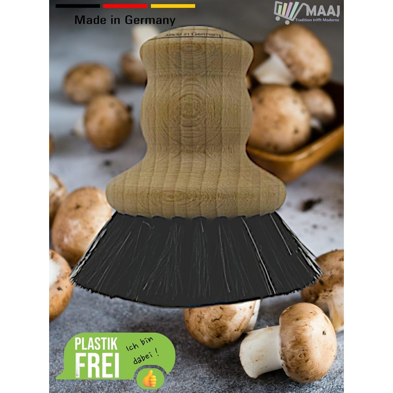 MAAJ Vegetable Brush and Mushroom Brush Set for Carrots, Vegetables,