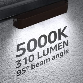 LEONLITE Premium Series 7 Inch 4.5W LED Hardscape Lighting Swivel, Retaining Wall Light, Low Voltage Landscape, 12V Outdoor Step, Hardscape Paver, 5000K Daylight, ETL, Pack of 4