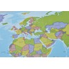 ジオグラフィア 世界地図 自立式 ミニ ベーシック M-BA-S
