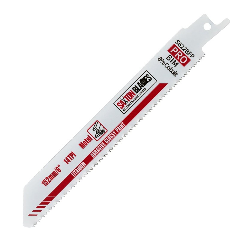 Saxton 150mm Professional Range Bi-Metal 8% Cobalt Reciprocating Saw Blade