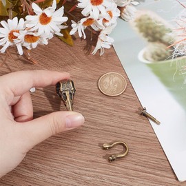 FREEBLOSS Brass Bracelet Buckle Beast Bracelet Clasps Lock Buckles Adjustable Buckles EDC Braided Rope DIY Accessories for Outdoor Rope for Jewelry Making