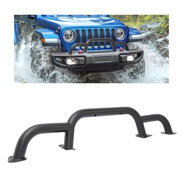 HECASA Front Brush Guard Compatible with 2018-2024 Wrangler JL Gladiator