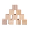 Square building blocks, 1 x 1 x 1 timber, timber,