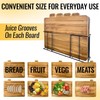 MODERNLYST Acacia Cutting Boards for Kitchen with Holder 13" x