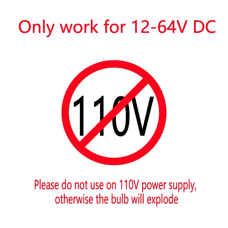 KONPWAY 12V Low Voltage LED Light Bulbs - Daylight 7W(Only