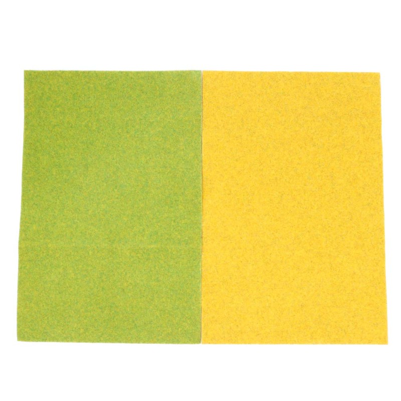 Tiardey (5pcs,20x30cm,Model Grass Mat,Model Railway Scenery Model Nylon Flocking Turf