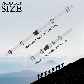 2Pair Backpack Straps, Adjustable Chest Strap for Backpack Heavy Duty Backpack Chest Strap Rucksack Chest Strap with Quick Release for Hiking and Jogging (Grey)