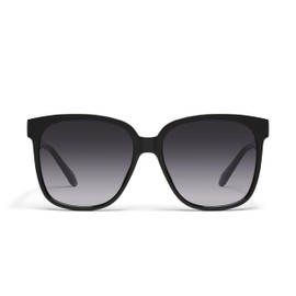 Quay - Womens Sunglasses, Square Lenses with UV Protection, Oversized Sunglasses (Wide Awake, Black)