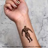 4 x 'Body Builder ' Temporary Tattoos - Water Resistant,