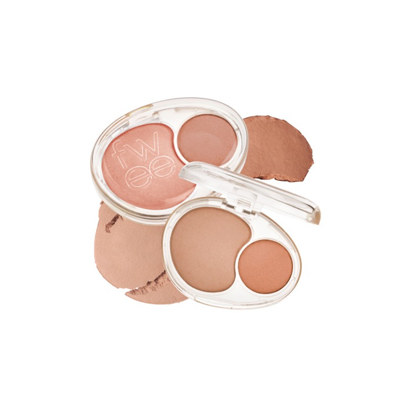 fwee Mellow Dual Blusher 7.2g - ND01 Lazy Tempo