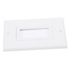 TEHAUX Brush Wall Plate Cable Pass Through for Wall Mount