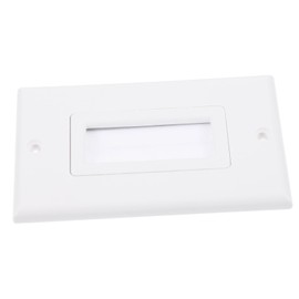 TEHAUX Brush Wall Plate Cable Pass Through for Wall Mount Tv Cord Hider Cable Outlet Cover