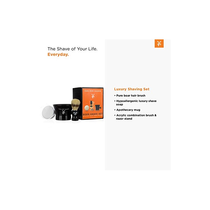 Van Der Hagen Men's Luxury, Shave Set