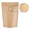 Bolsa Czipper Kraft Laminada 454g Cválvula Para Café 100pz