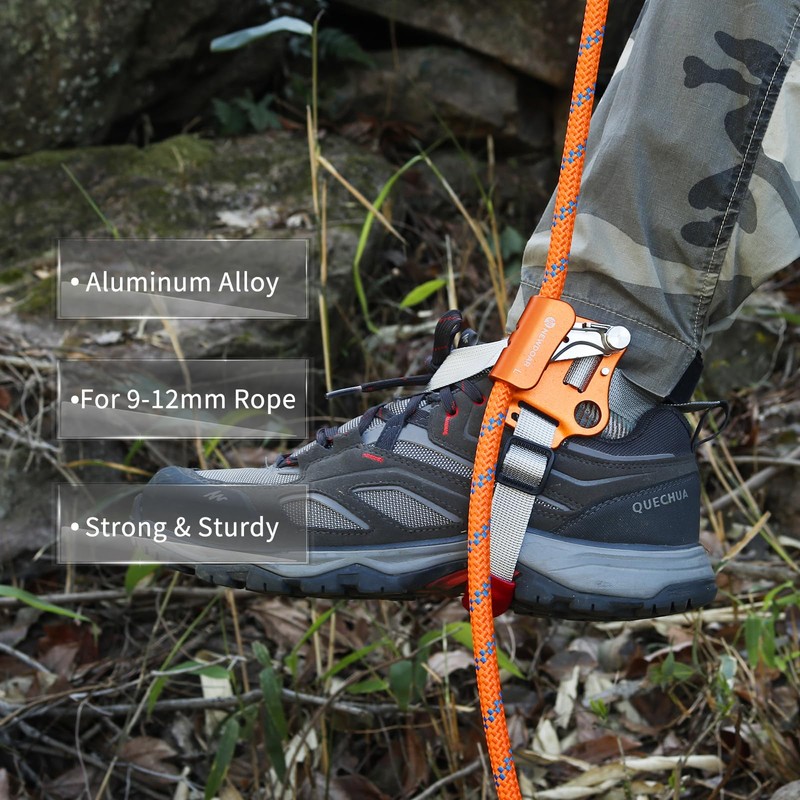 NewDoar Foot Ascender Riser Rock Climbing Mountaineering Equipment Climbing Device