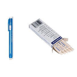 Staedtler Stick Eraser Holder and Eraser Refills(Pack of 10) Set