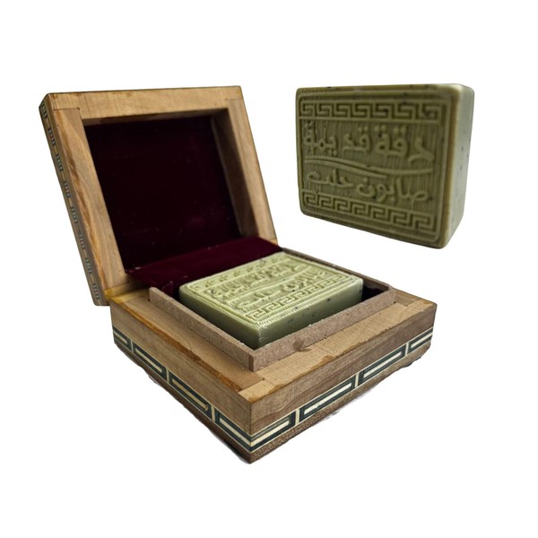 Plastard Aleppo Soap in Elegant Wooden Box - 1 Box
