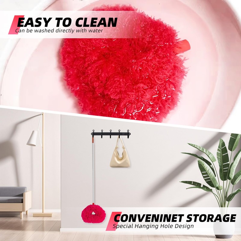 DRQ Ceiling Fan Cleaner Duster, 2 Pack Reusable Microfiber Duster