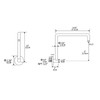 Shower Head Extension with Flange S Shape Shower Arm Wall