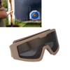 Safety Goggles Breathable Shock Resistant Iron Mesh Patterned Wind Sand