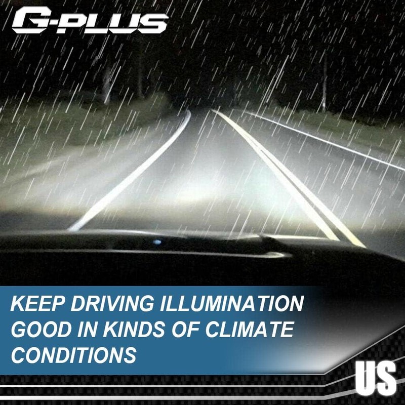 G-PLUS Headlights Assembly, Compatible with 2009-2014 Ford F150 09-14 Headlamp,