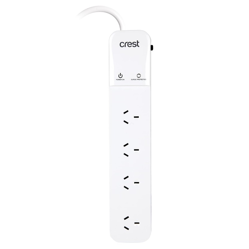 Crest Power Board 4 Socket Surge Protected
