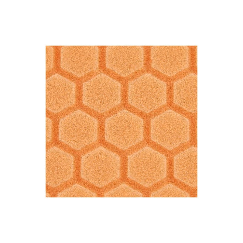 Chemical Guys Hex-Logic Almohadilla de Corte Medio-Pesada BUFX-102HEX6, Naranja, 6.5