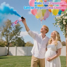 4 Pack Blue Gender Reveal Powder for Baby Boy, Color Powder or Dust for Gender Announcement Idea, Baby Shower Decoration, Supply, Party