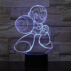 LED Video Lamp Megaman X Color Changing USB Night Light and Decoration