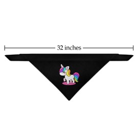 GRAPHICS & MORE Cute Kawaii Rainbow Unicorn Chibi Dog Pet Bandana