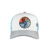 Coastal Trucker Cap The Glow White Turquoise Size: One Size,