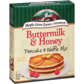 Maple Grove Farms Pancake & Waffle Mix, Buttermilk & Honey, 24 Ounce - PACK OF 2