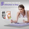 Tabla Abdominal Multifuncional,Rodillos Abdominales Plegables,con Bandas Elásticas 38 lbs en