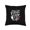 Plant Lady for Life Funny Garden Trowel and Ladybug Throw