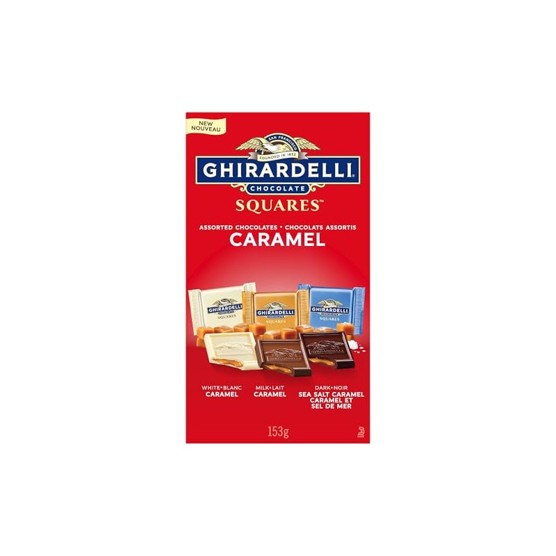 GHIRARDELLI Caramel Assorted Bag, 153 Grams