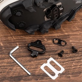 GEWAGE Bicycle Cleats with Non-Slip Cleat Plates - Compatible with Shimano MTB SPD Pedals (SH51) - SPD Cleats Set for Mountain Bike and Indoor Cycling Shoes