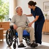 Adjustable Wheelchair Seat Cushion with Positioning Limiter – Pressure-Relief Elastic
